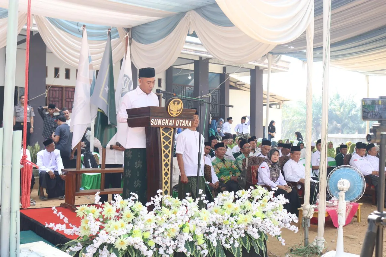 Dari Al-Mubarok, Lampung Utara Gaungkan Semangat Santri Menguatkan Negeri