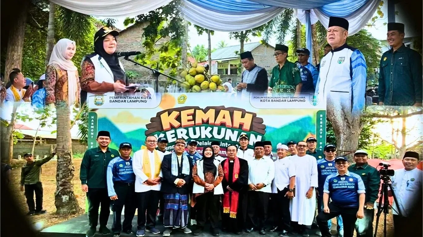 Eva Dwiana Buka Kemah Kerukunan 300 Pemuda Lintas Agama di Bandar Lampung