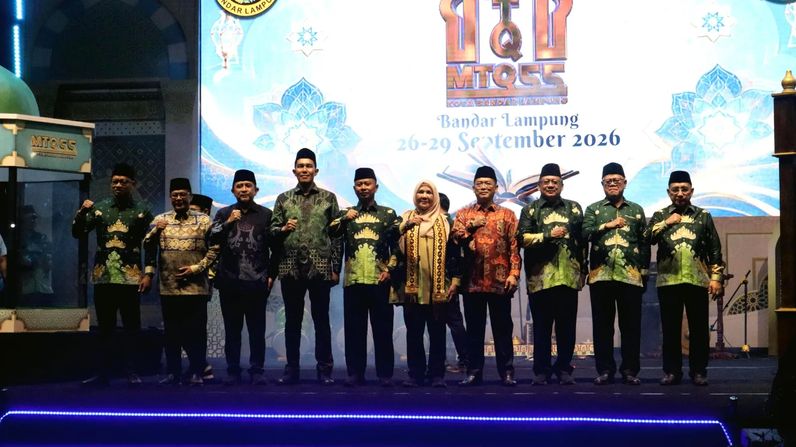 MTQ Ke-55 Kota Bandar Lampung Resmi Dibuka, Erwinto Sampaikan Harapan