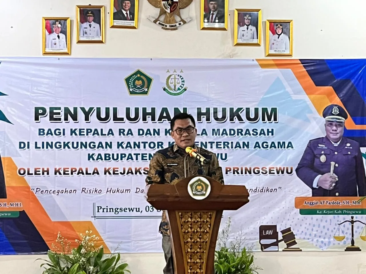 Sinergi Kemenag - Kejari Pringsewu : Gelar Penyuluhan Hukum bagi Kepala RA dan Madrasah