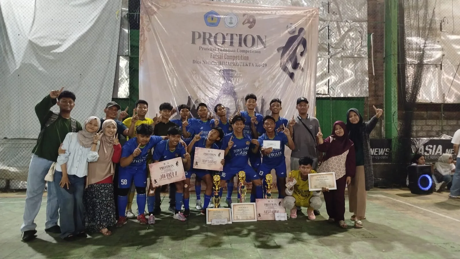 MAN 1 Lampung Tengah Raih Juara 1 Futsal Protion Competition Unila 2026