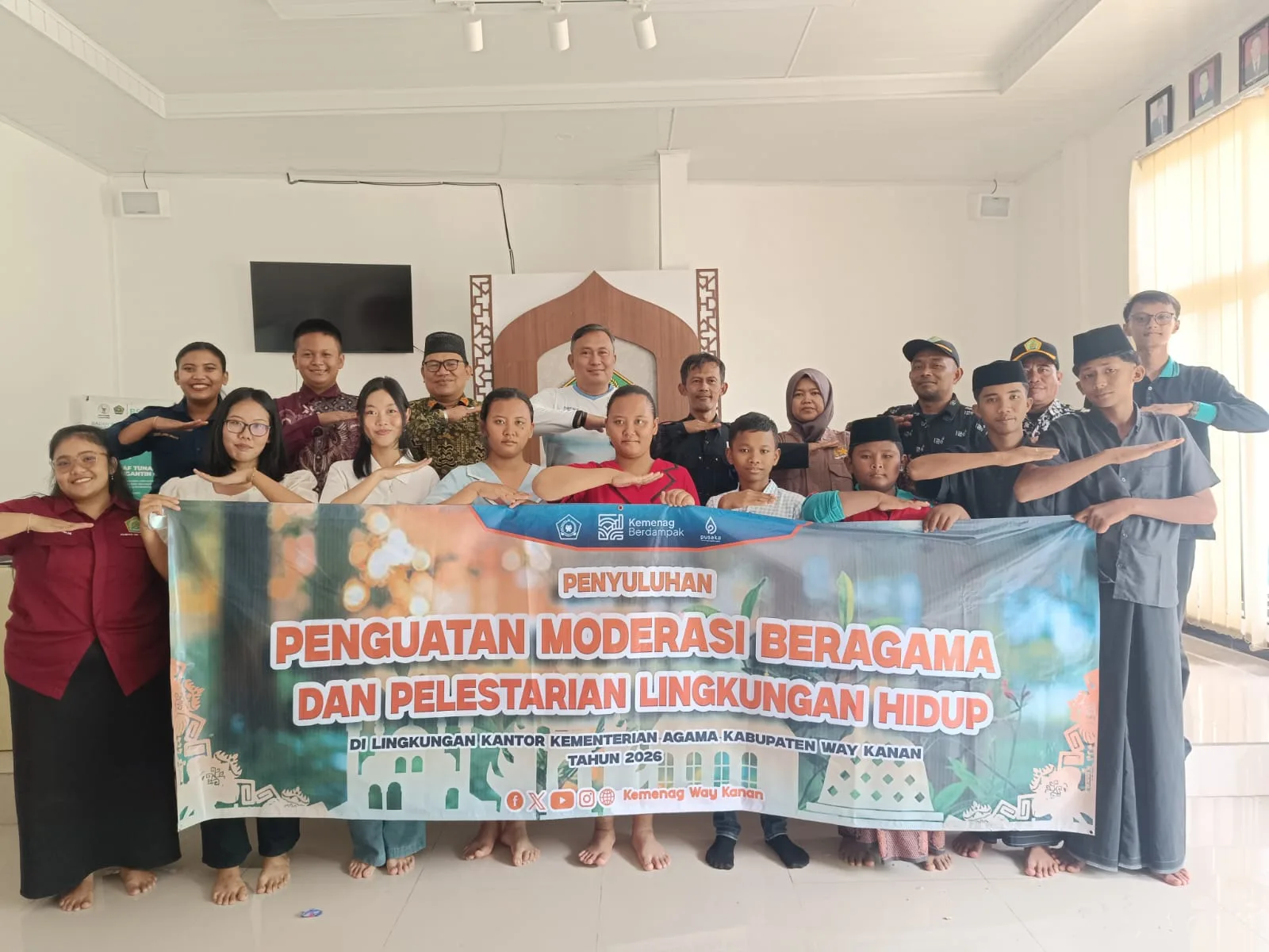 Sinergi Kemenag, DLH, dan FKUB Way Kanan Perkuat Toleransi Beragama dan Kepedulian Lingkungan