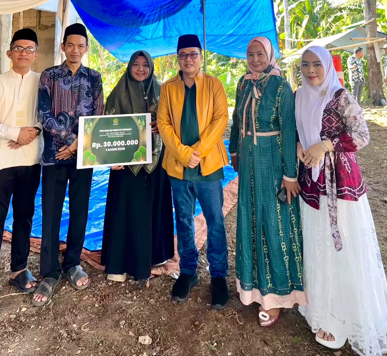 UPZ Kemenag Lampung dan PAI Pesawaran Hadirkan Rumah Layak  bagi Guru Ngaji