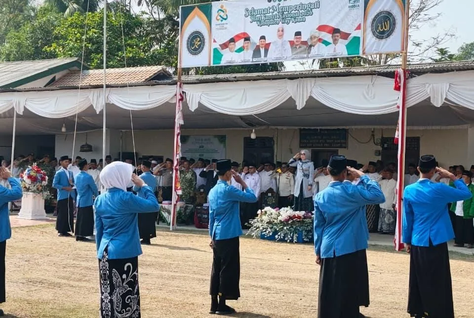 Plt. Kepala dan Tenaga Pendidik MIN 4 Way Kanan Hadiri Apel HSN 2026 di Suka Agung