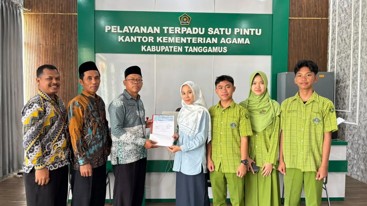 Tim Kreasi MTsN 1 Tanggamus Dapat Dukungan UPZ Kemenag untuk Berlaga di Tingkat Nasional