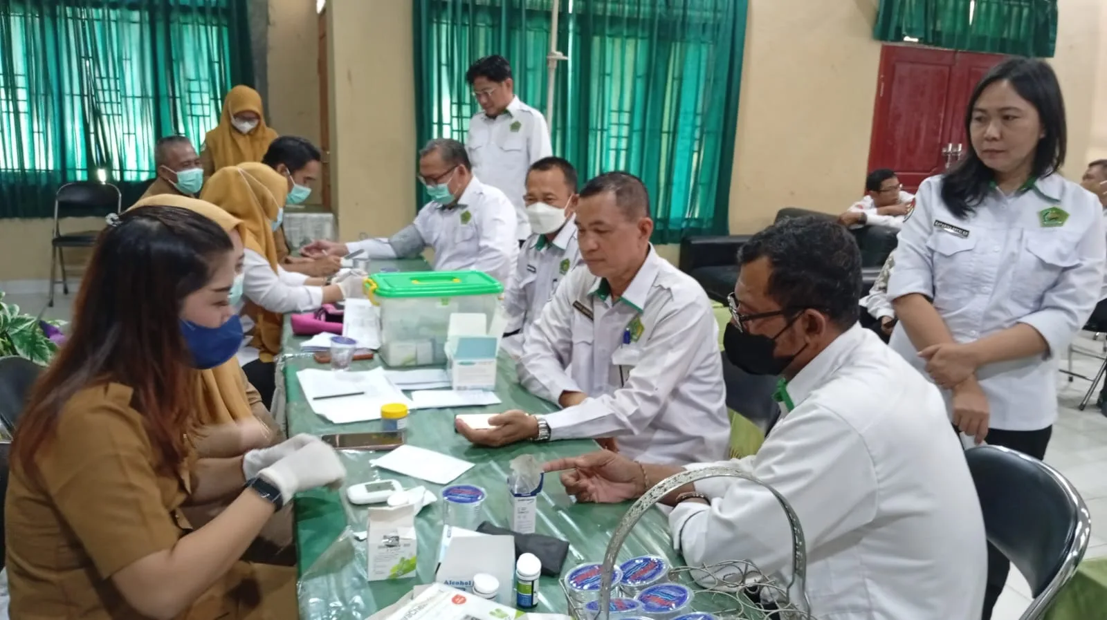Kemenag Lamteng dan Puskesmas Gunung Sugih Bersinergi, Kesehatan Pegawai Jadi Perhatian
