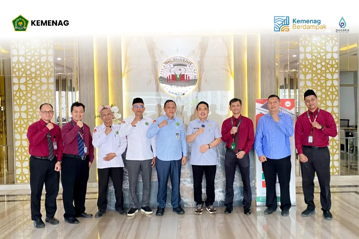 Kemenag Lamsel Pelajari Praktik Baik EIBOS dalam Penguatan Mutu Pendidikan dan Pembinaan Siswa Berprestasi
