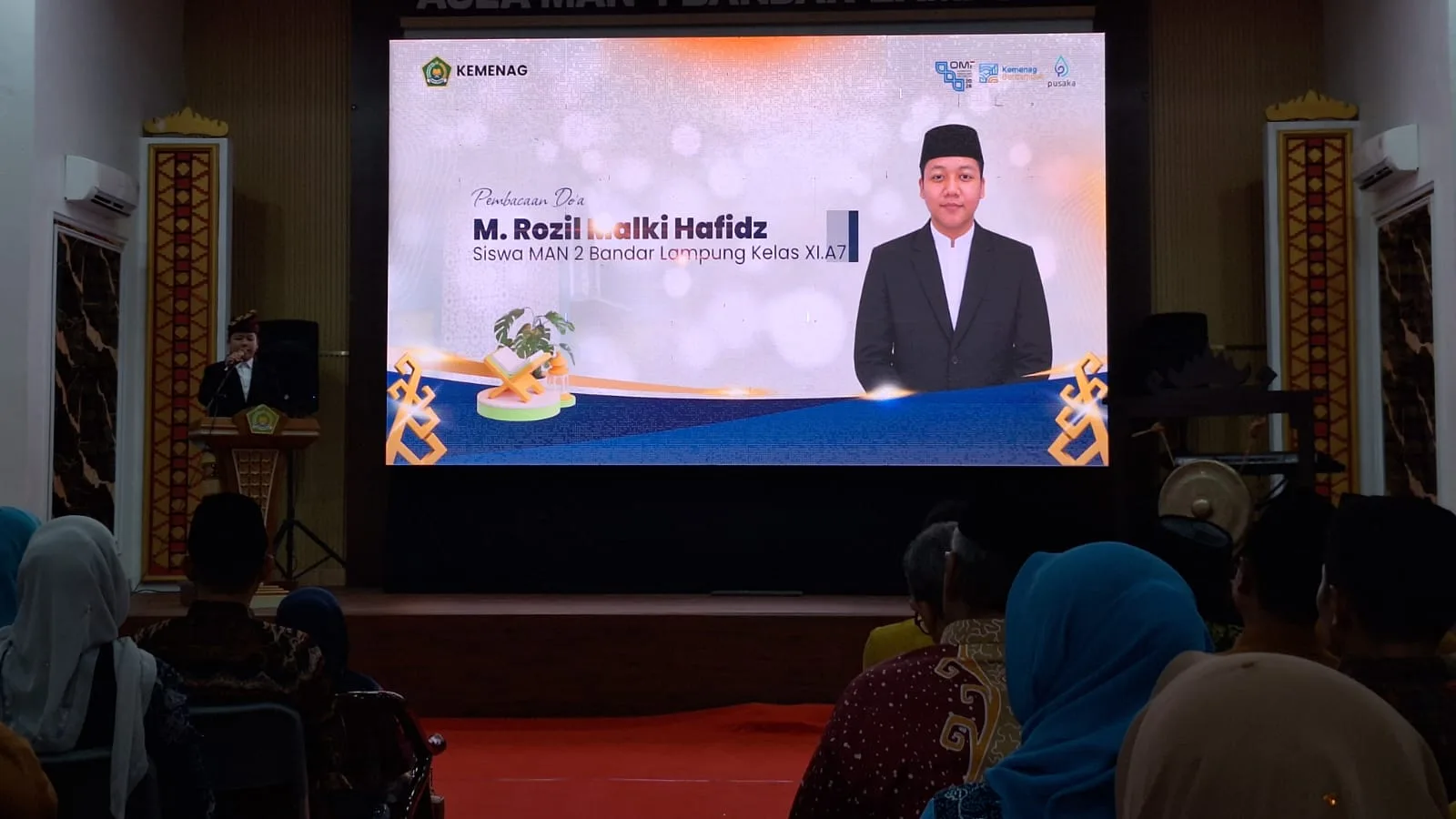 Siswa MAN 2 Bandar Lampung Pimpin Doa Pembukaan OMI Tingkat Provinsi Lampung 2026