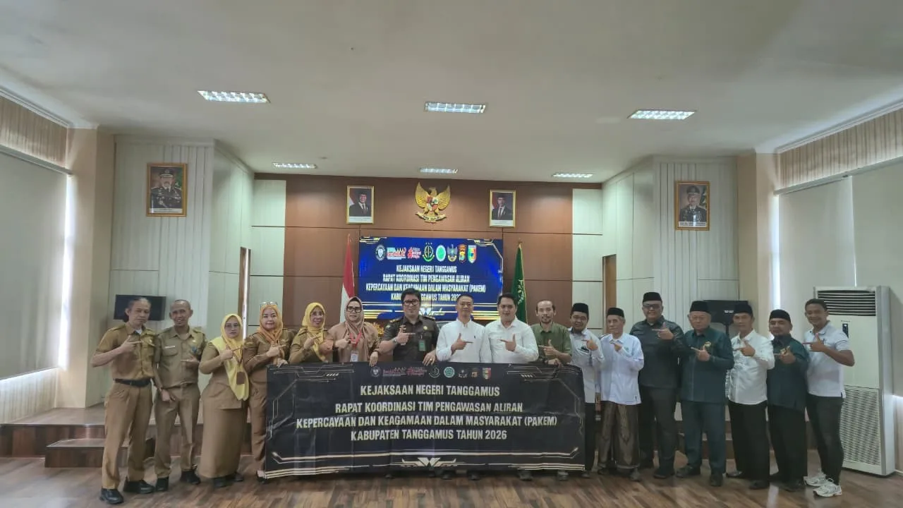 Perkuat Sinergi Kerukunan Umat Beragama, Kemenag Tanggamus Hadiri Rapat Koordinasi PAKEM