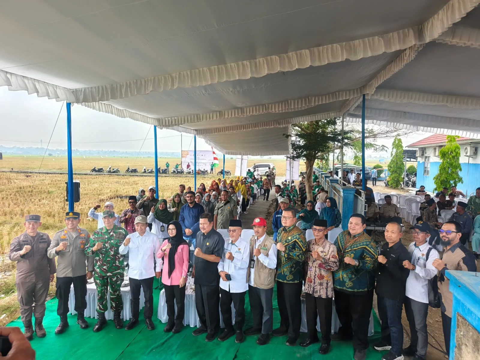 Ka. Kankemenag Pesawaran Hadiri Panen Raya Lumbung Pangan BAZNAS di Desa Kutoarjo