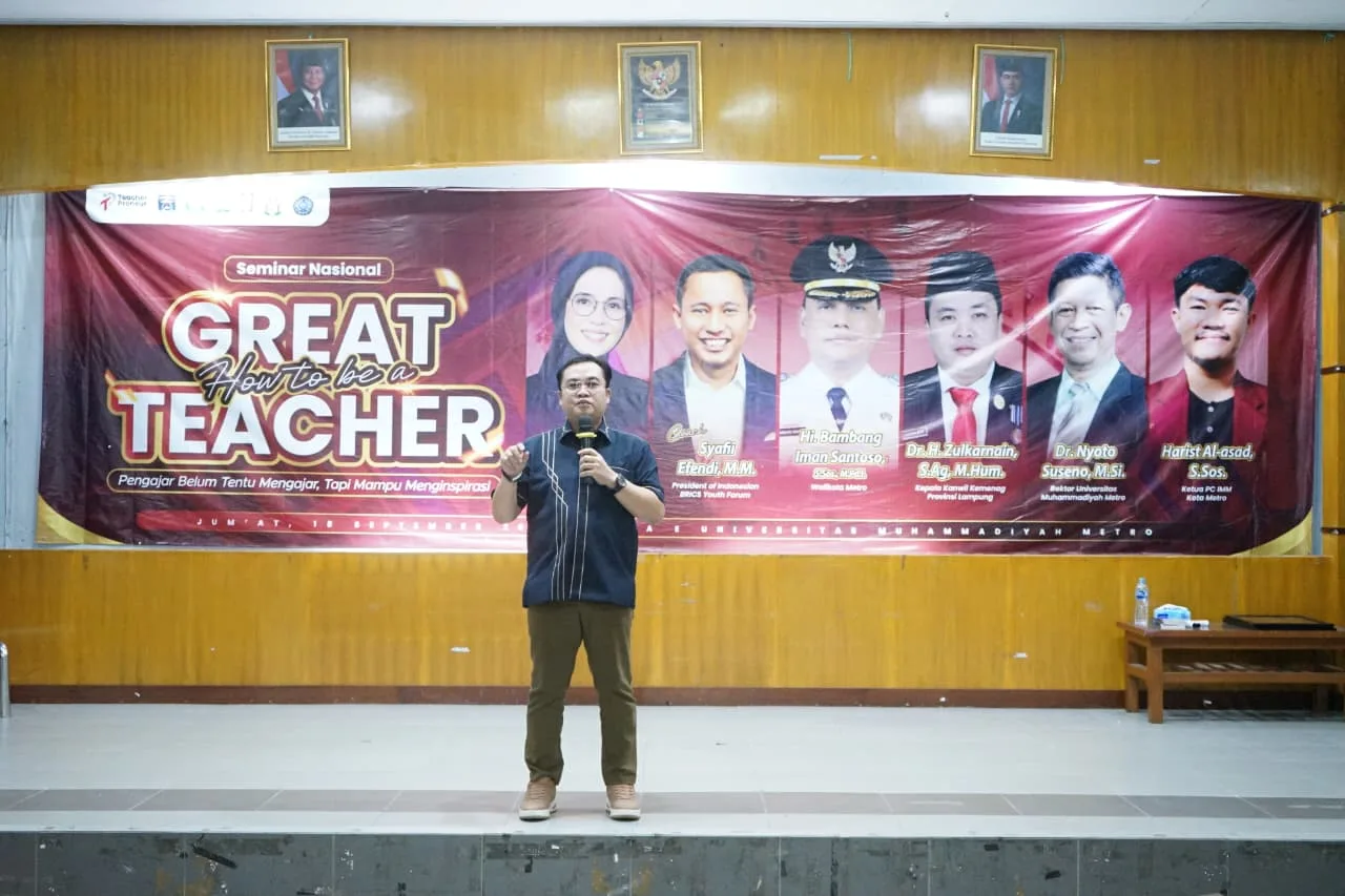 Buka Seminar Nasional, Kakanwil Kemenag Lampung Bedah Tiga Konsep Menjadi Guru Hebat