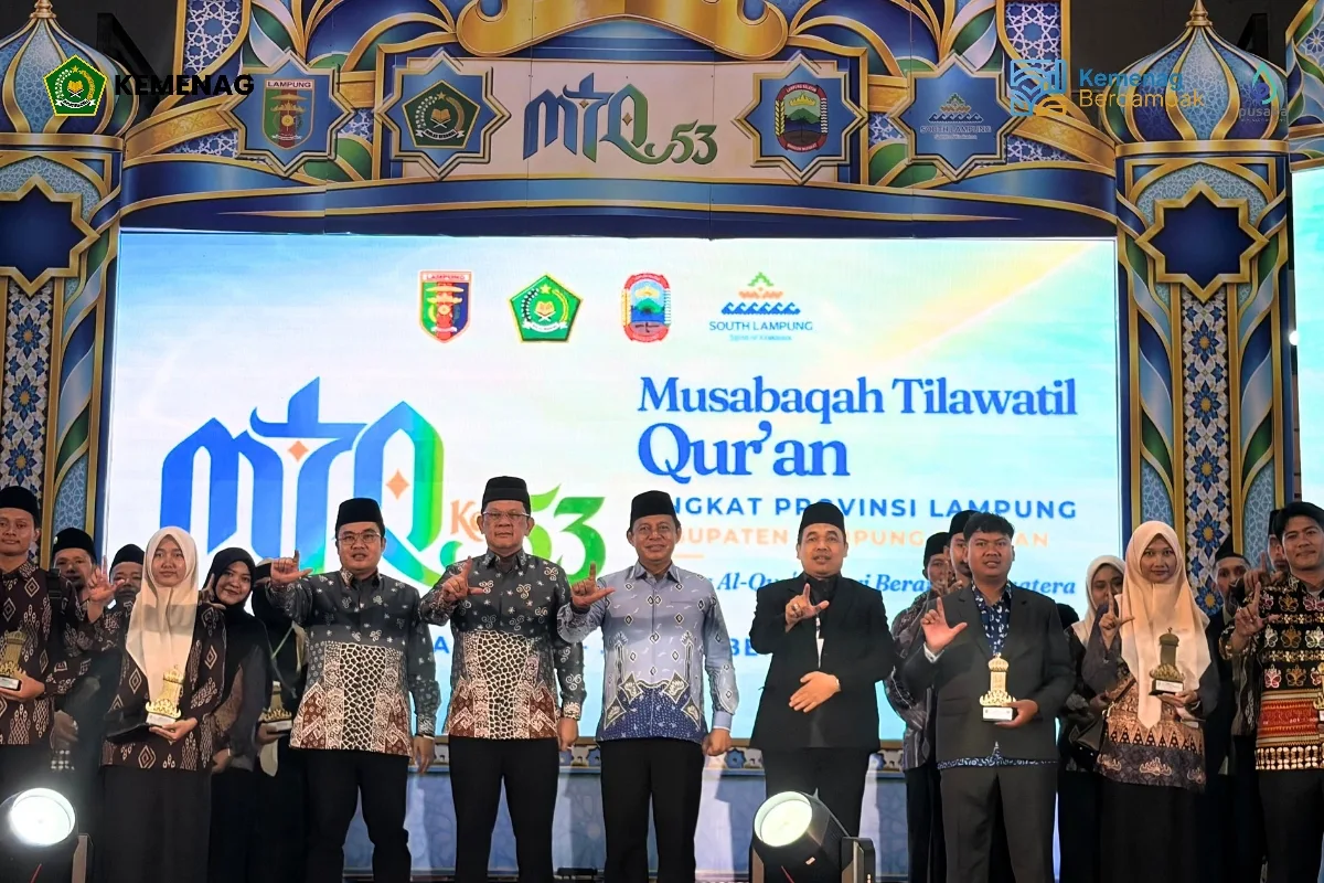 MTQ ke-53 Tingkat Provinsi Lampung Ditutup, Lampung Selatan Raih Peringkat Ketiga
