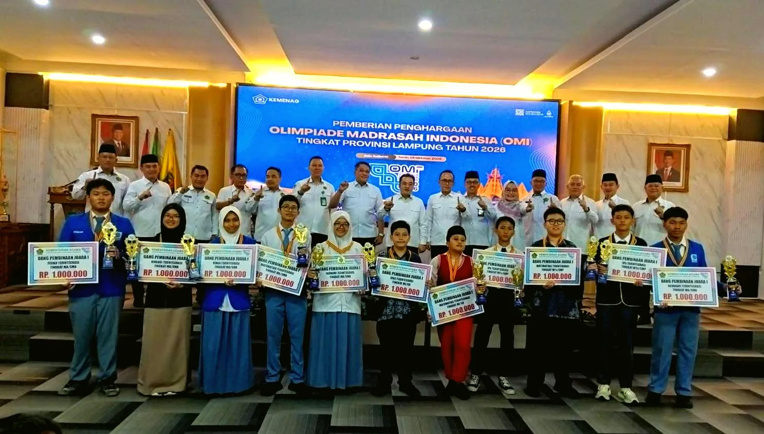 14 Siswa Bandar Lampung Ukir Prestasi di OMI 2026, Dua Raih Juara Pertama