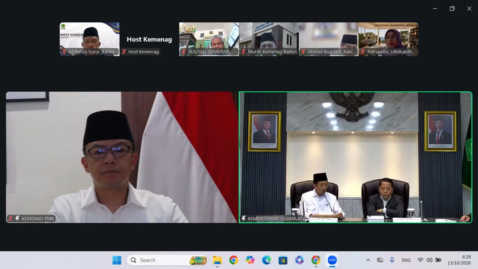 Kemenko PMK Hadir Menguatkan Peran-Peran Kemenag