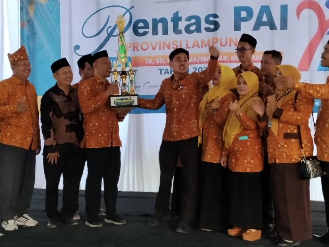 Kemenag Metro Hadiri Pentas PAI Tingkat Provinsi Lampung, Raih Juara Umum