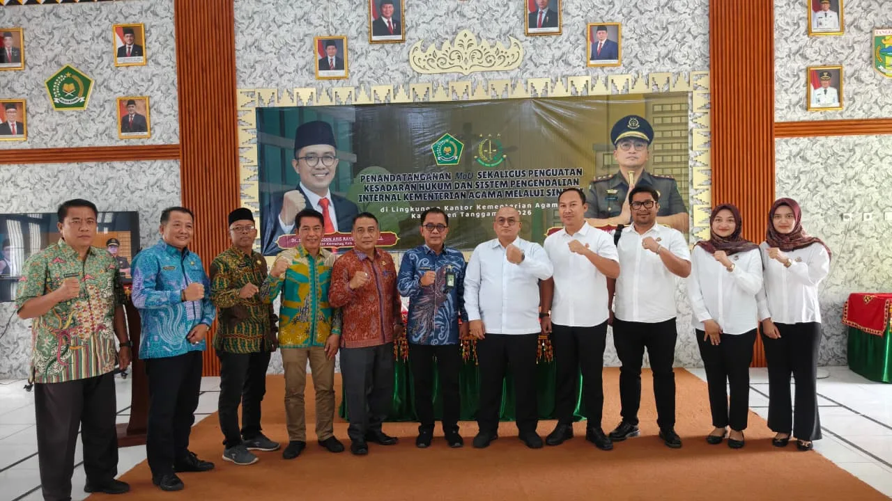 Kemenag Tanggamus dan Kejari Perkuat Kesadaran Hukum serta Sistem Pengendalian Internal