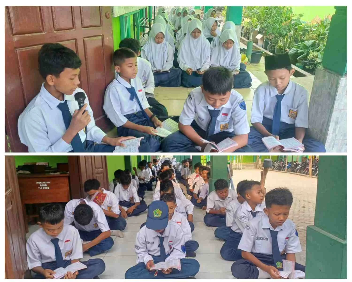 Mengawali Hari dengan Keberkahan: MTsN 2 Mesuji Rutinkan Pembiasaan Pagi Membaca Juz ‘Amma