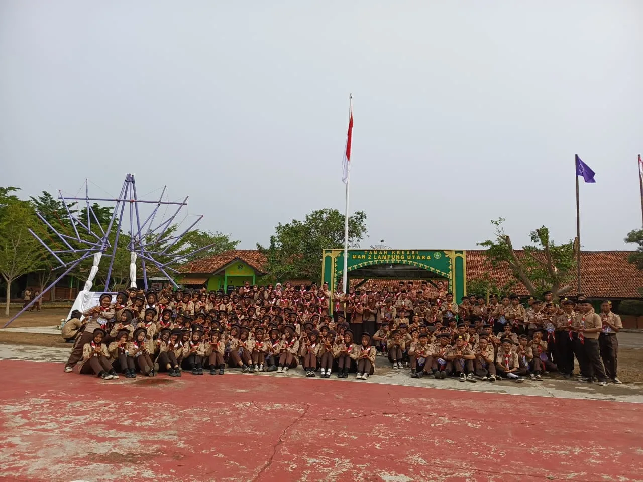 Pembukaan Penerimaan Tamu Ambalan Trijaya Sakti – Siti Walidah ke-31 Tahun 2026 di MAN 2 Lampung Utara