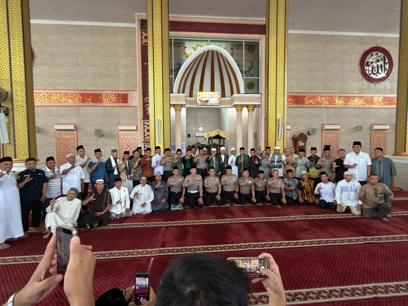 Kemenag Metro Hadiri Jumat Keliling Kapolda Lampung di Masjid Agung Taqwa