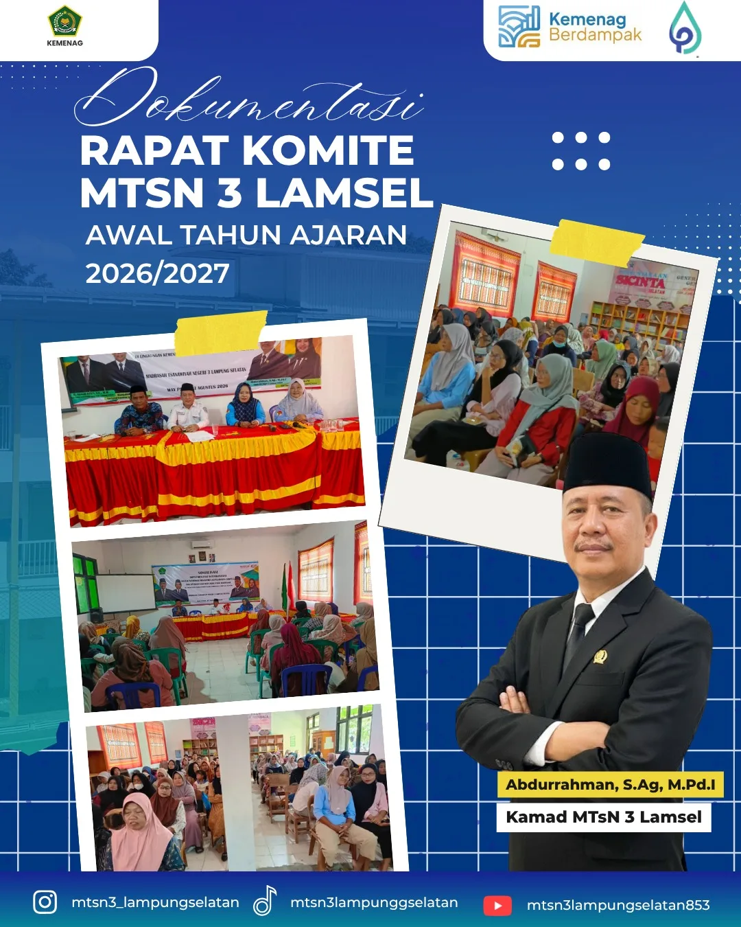 Bahas Program Strategis Madrasah, MTsN 3 Lampung Selatan Gelar Rapat Komite Awal Tahun Ajaran 2026/2027