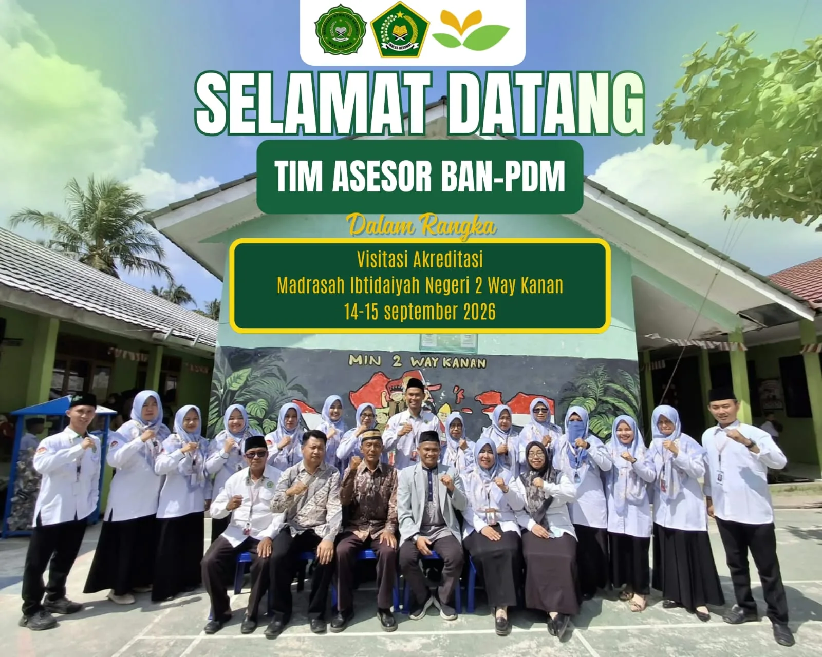 MIN 2 Way Kanan Sambut Tim Asesor BAN-PDM, Laksanakan Visitasi Akreditasi selama 2 hari
