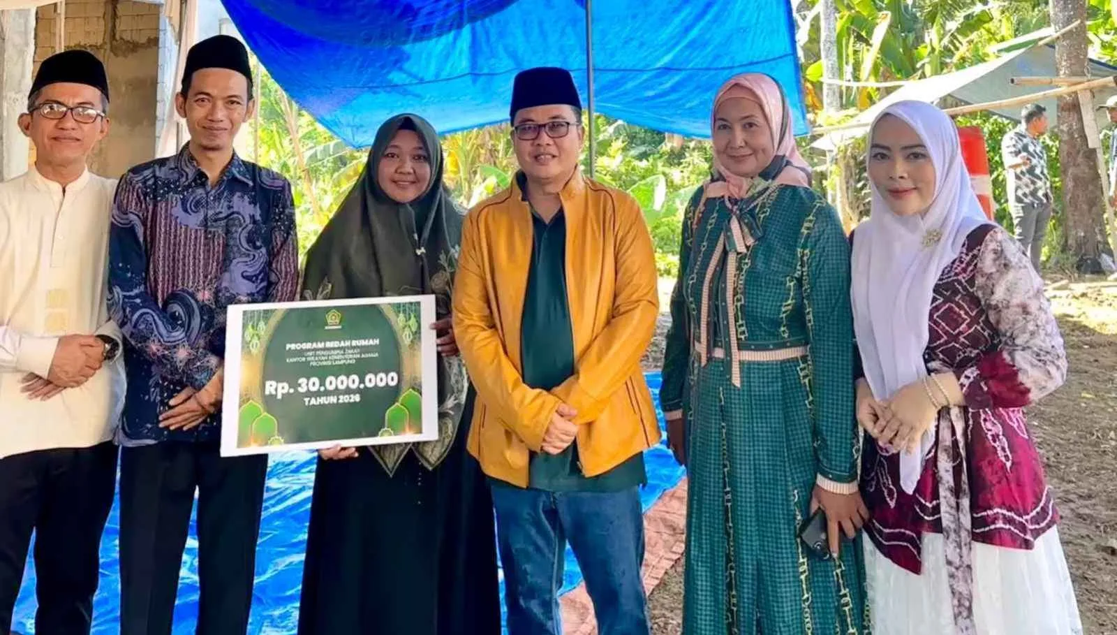 UPZ Kemenag Lampung dan PAI Pesawaran Hadirkan Rumah Layak  bagi Guru Ngaji