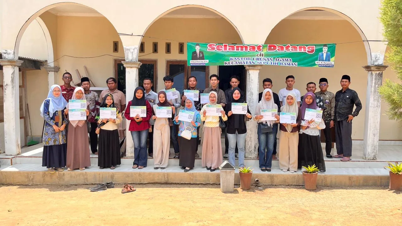 Nikah Bukan Cuma Soal Akad, KUA Seputih Raman Bekali Catin Hadapi Kehidupan Rumah Tangga
