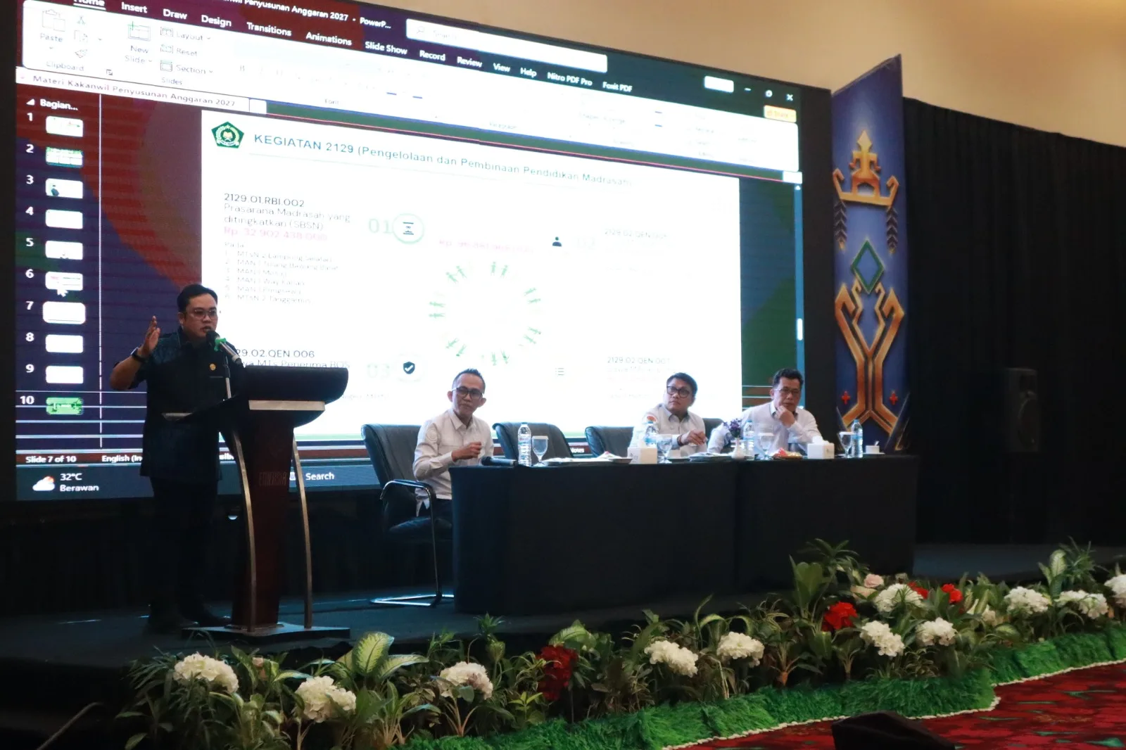 Kemenag Lampung Reviu Anggaran Pendidikan Islam Tahun 2027