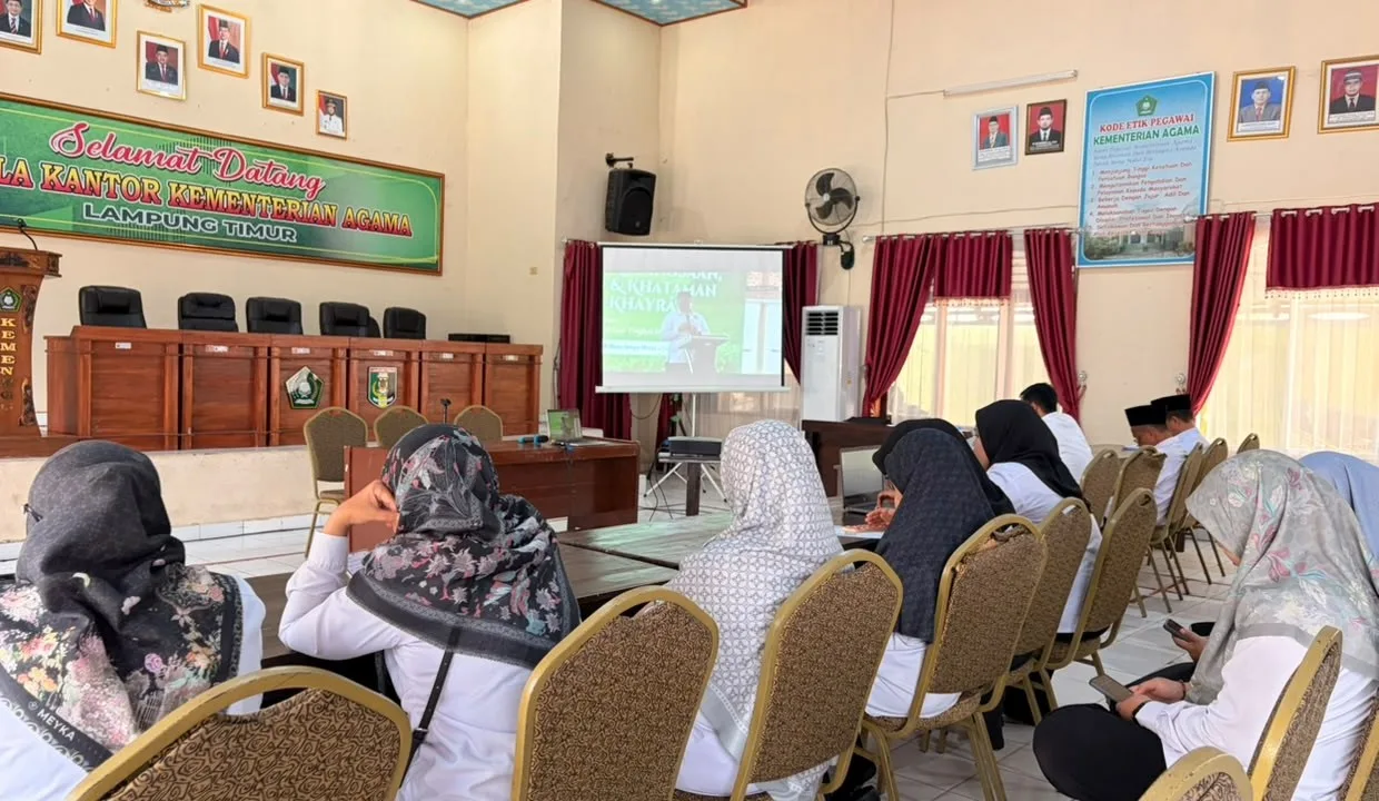 Peringati Maulid Nabi 1448 H, Kemenag Lampung Timur Ikuti Puncak Gema Selawat Kebangsaan