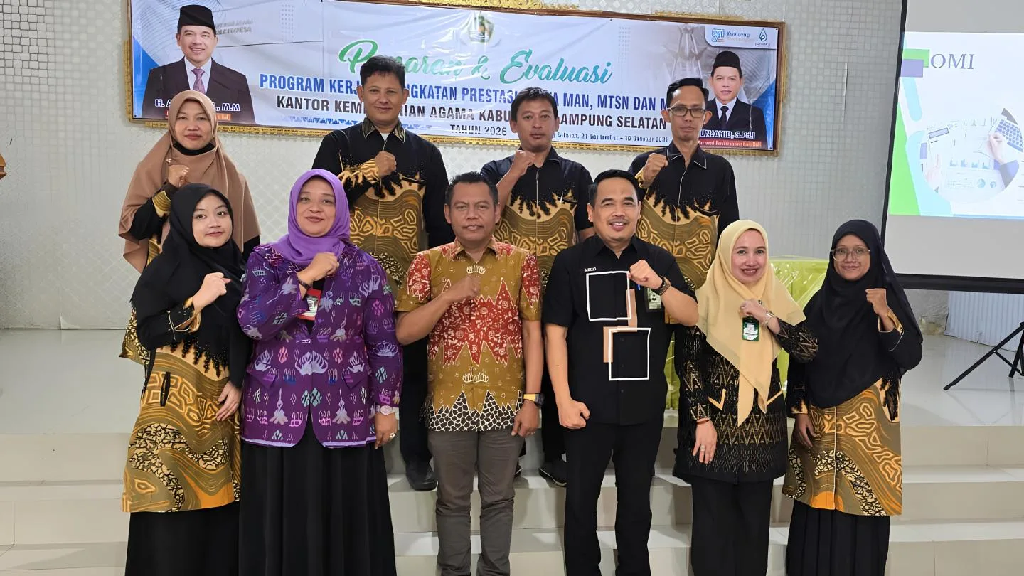 Satukan Visi Menuju Juara OMI, Kemenag Lamsel Gembleng Tim Pembina MTsN 1 Lampung Selatan