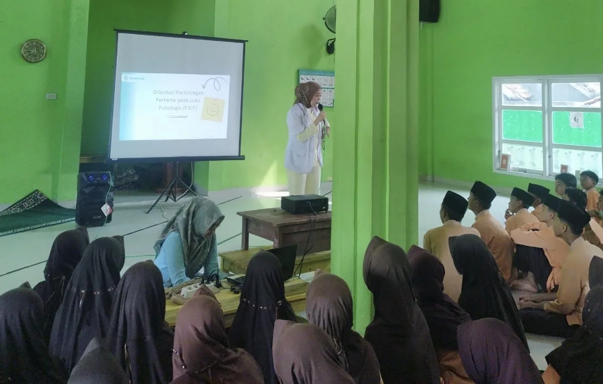 MTsN 2 Tanggamus Ikuti Kegiatan Fasilitasi Pertolongan Pertama pada Luka Psikologis di Sekolah