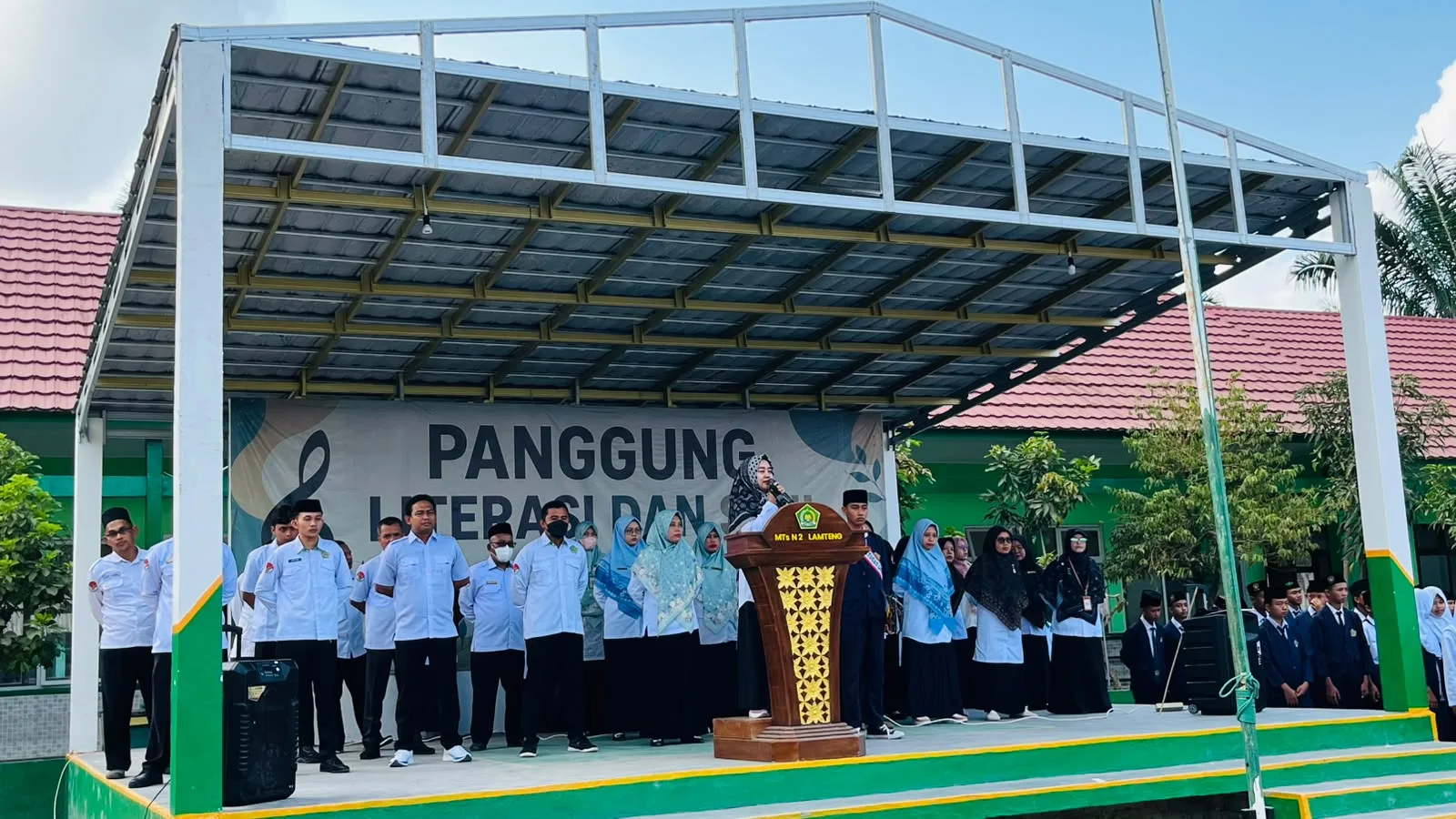 Dari Daring Kembali Kelapangan, MTsN 2 Lampung Tengah Sambut Tatap Muka Dengan Semangat Baru