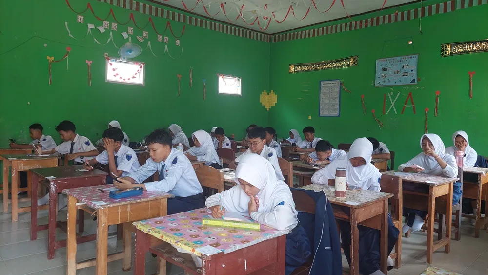 MTsN 1 Mesuji Gelar ASTS Berbasis Handphone, IPA, Akidah, dan Bahasa Lampung Diujikan