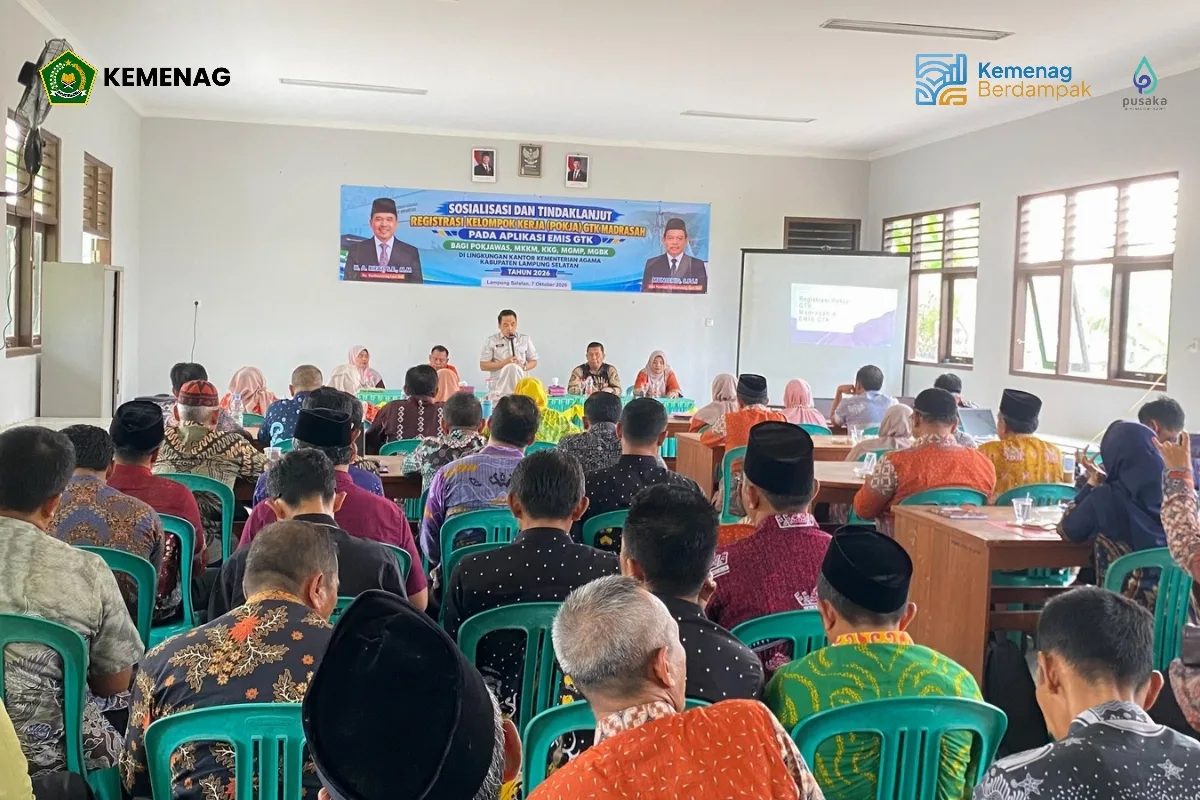 Kemenag Lamsel Perkuat Pokja GTK untuk Dorong Prestasi Siswa Madrasah