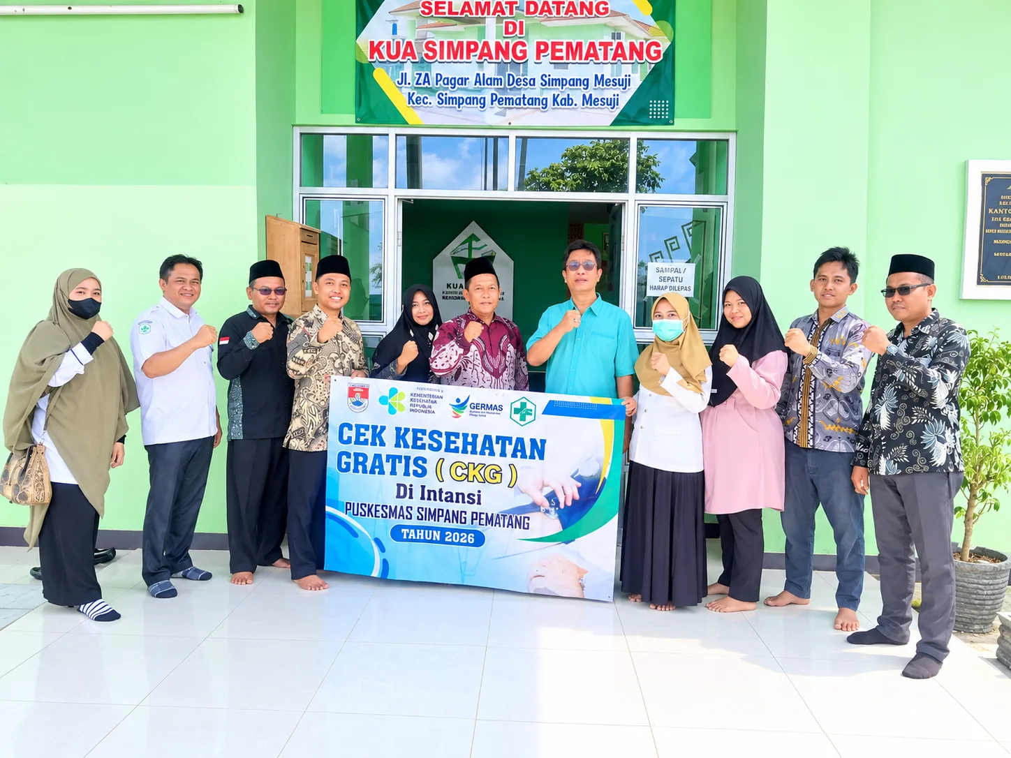Sehat untuk Melayani, KUA Simpang Pematang Gandeng Puskesmas Gelar CKG
