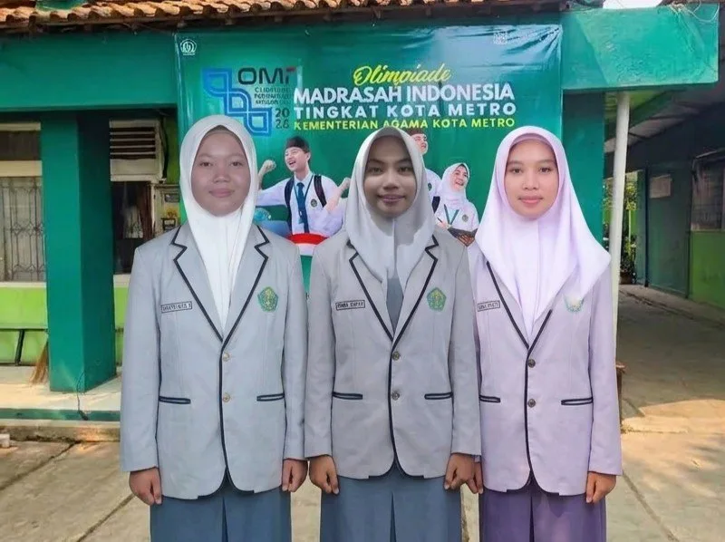 Tiga Siswa MAN 1 Metro Melaju ke OMI 2026 Tingkat Provinsi