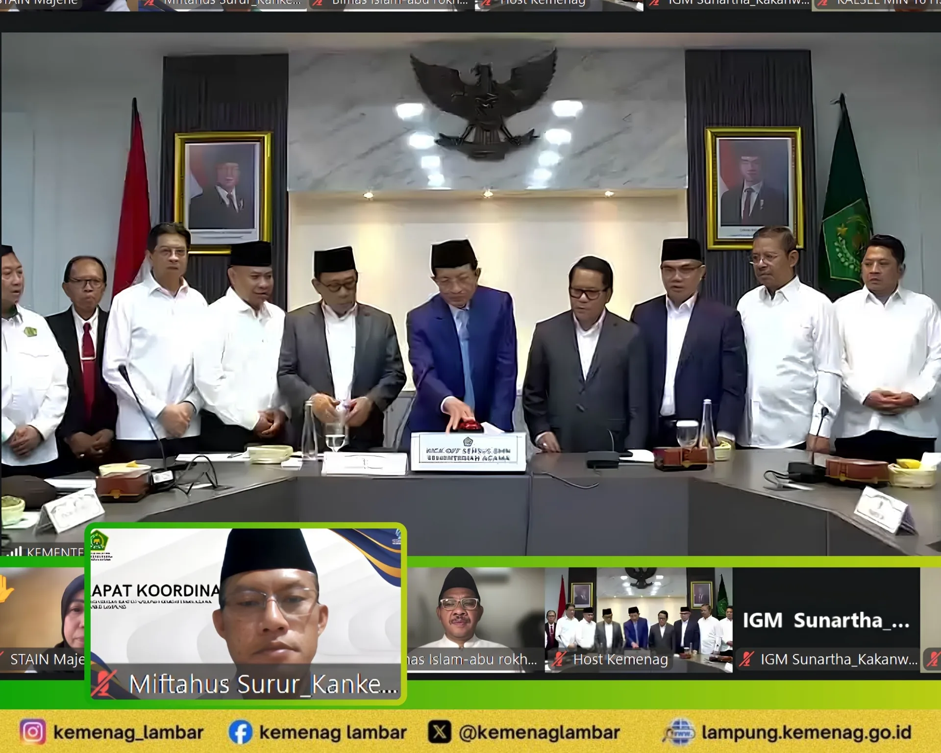 Kick Off Sensus BMN, Menag Instruksikan Kepatuhan
