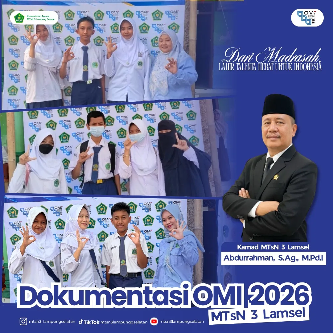 MTsN 3 Lampung Selatan Ikuti Olimpiade Madrasah Indonesia (OMI) Bidang Sains Tahun 2026