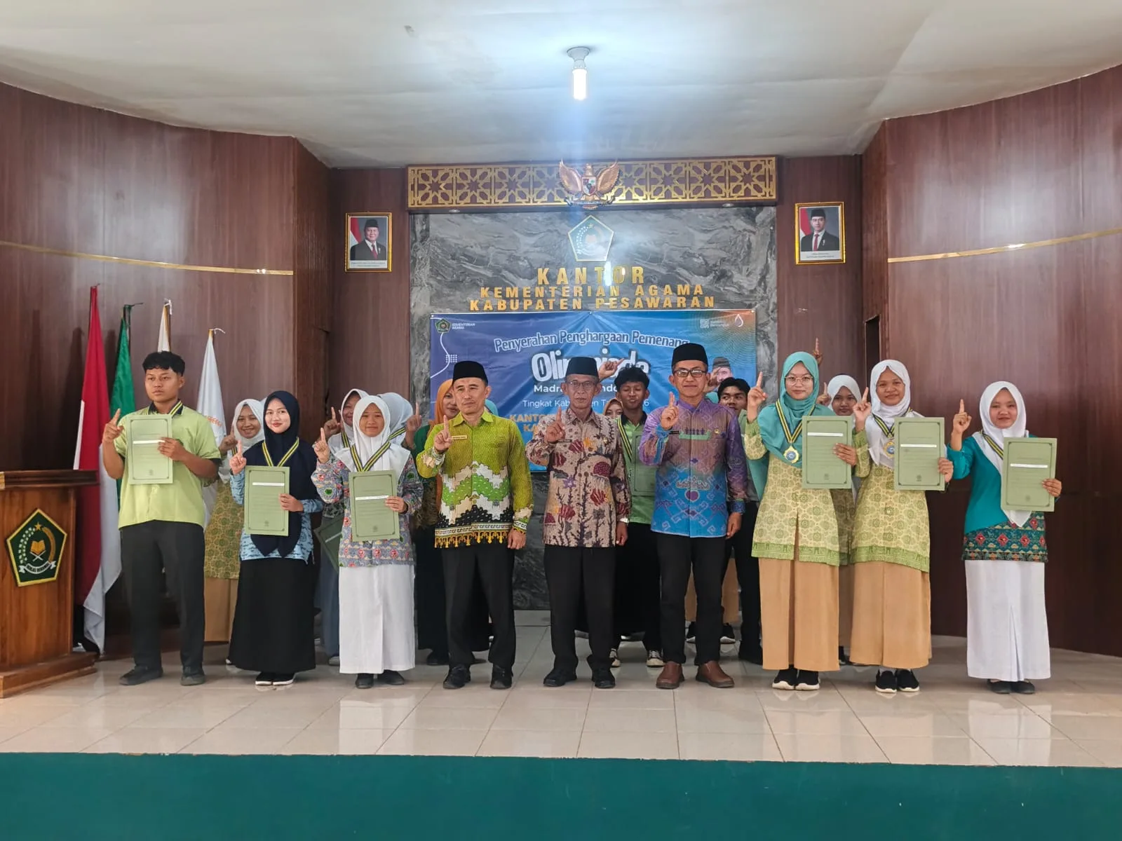 Kemenag Pesawaran Berikan Penghargaan kepada Pemenang OMI 2026 Tingkat Kabupaten