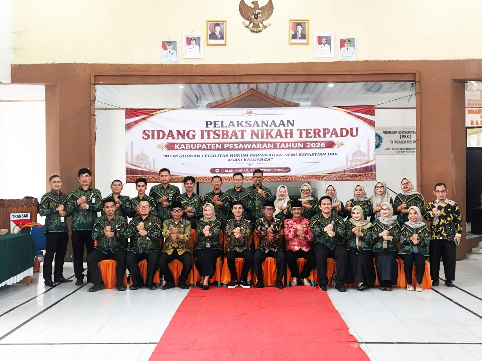 Kemenag Pesawaran Dukung Sidang Isbat Terpadu, 37 Pasangan Peroleh Jalan Menuju Kepastian Hukum