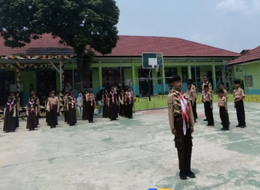 Kamabigus MTsN 2 Tanggamus Resmi Buka Ujian Kenaikan Tingkat Pramuka Penggalang Ramu, Rakit, dan Terap