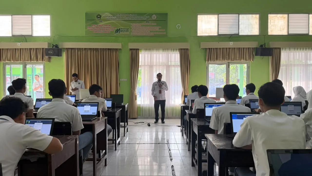 MAN 2 Bandar Lampung Gelar Gladi Bersih TKA 2026, Matangkan Kesiapan Siswa Hadapi Asesmen