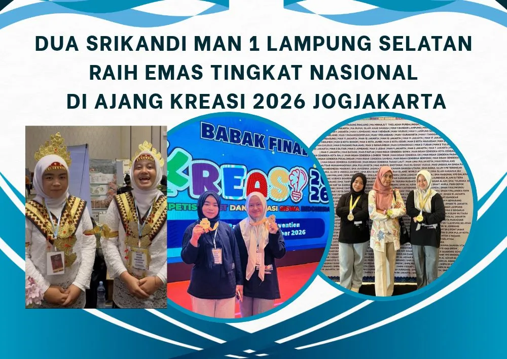 HARUMKAN NAMA LAMPUNG, SISWI MAN 1 LAMPUNG SELATAN RAIH MEDALI EMAS NASIONAL AJANG KREASI 2026 DI YOGYAKARTA