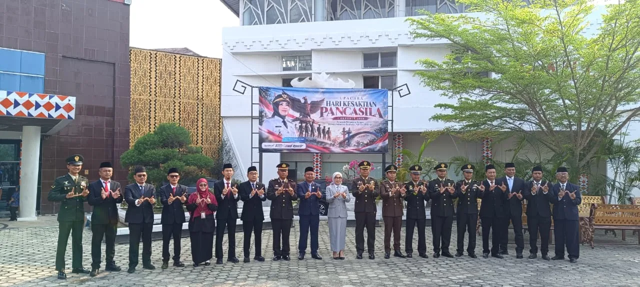 Kakan Kemenag Way Kanan Hadiri Upacara Hari Kesaktian Pancasila di Pemkab Way Kanan