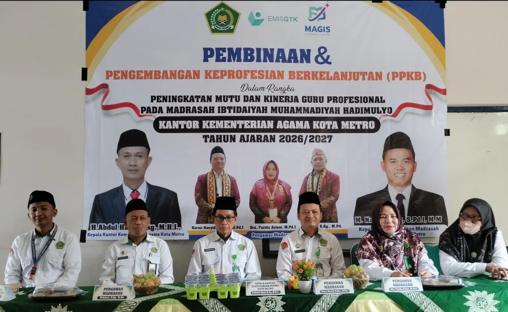 Tingkatkan Kompetensi dan Kinerja Guru, Kemenag Metro Gelar PPKB di MIM Hadimulyo