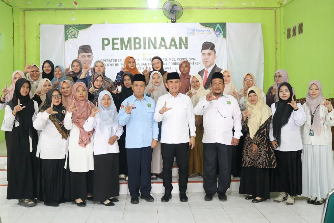 Perkuat Data dan Koordinasi, Kemenag Lampung Utara Bina Operator EMIS