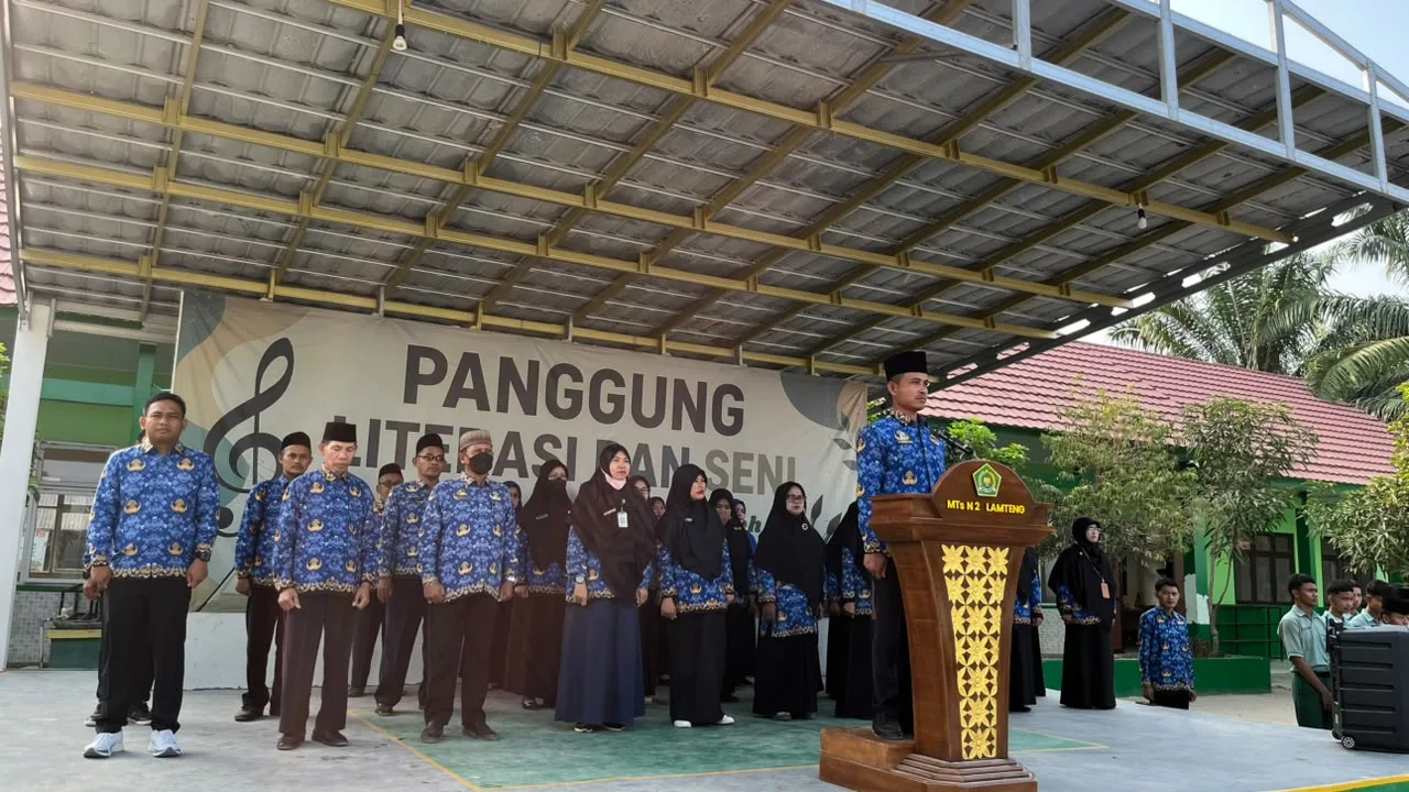 Dari Halaman Madrasah, MTsN 2 Lampung Tengah Gaungkan Semangat Kesaktian Pancasila