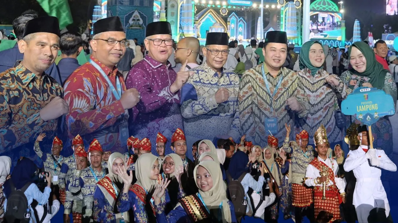 Bandar Lampung Sumbang 7 Wakil di MTQ Nasional XXXI, Erwinto Hadir Beri Dukungan Langsung