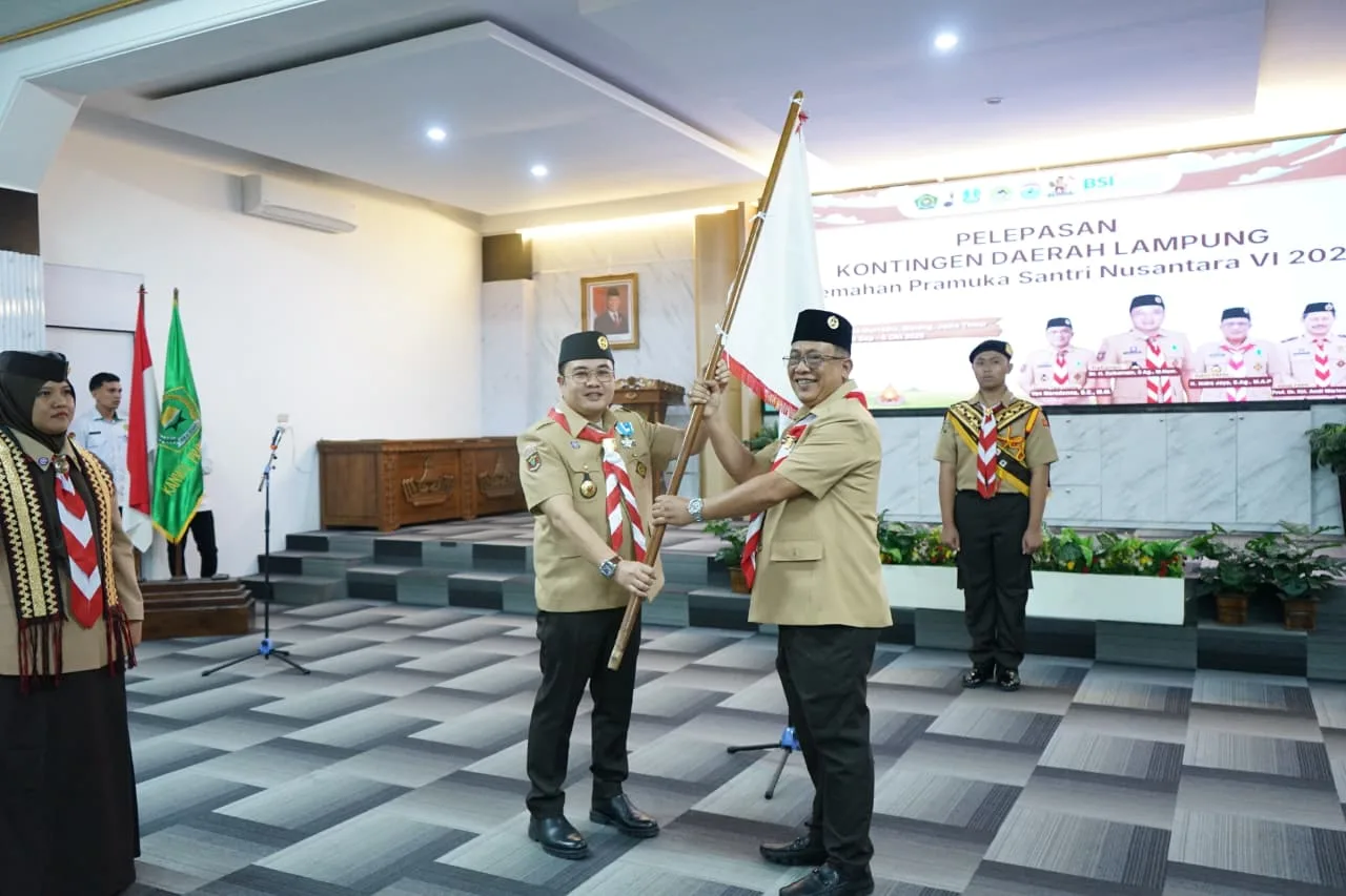 Kakanwil Kemenag Lampung Lepas 29 Kontingen PPSN VI 2026 ke Malang, Jawa Timur