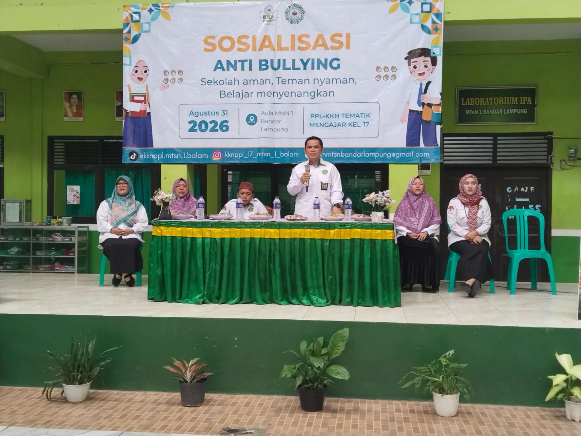 Ciptakan Generasi Berkarakter, Mahasiswa PPL UIN RIL Bekali Murid Kelas 7 dengan Edukasi Anti Bullying